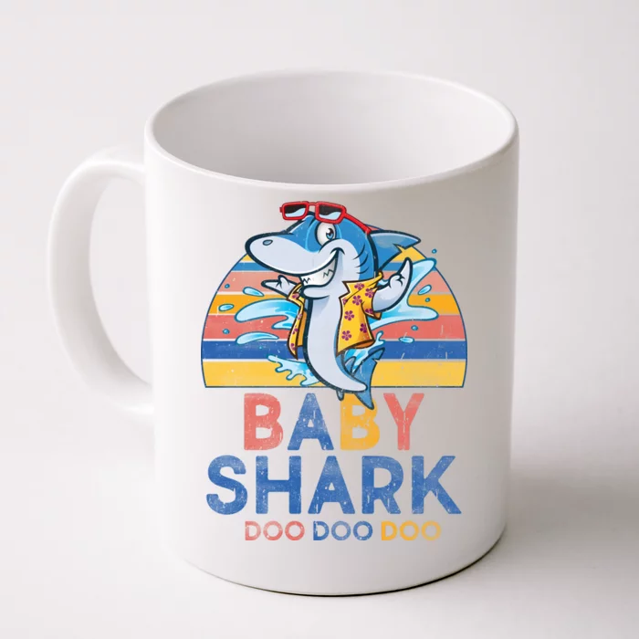 Vintage Retro Baby Shark Doo Front & Back Coffee Mug