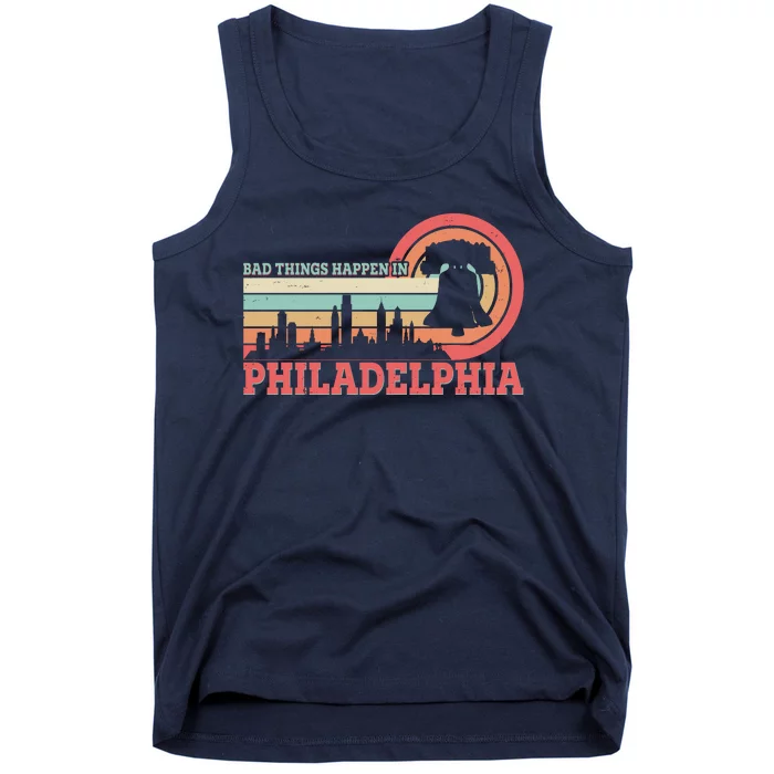 Vintage Retro Bad Things Happen In Philadelphia Tank Top