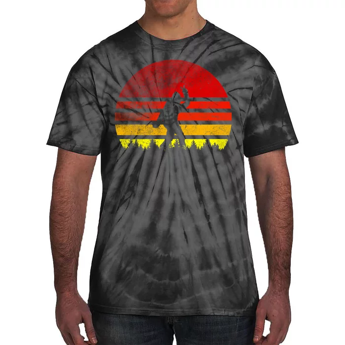 Vintage Retro Bigfoot Believe Tie-Dye T-Shirt