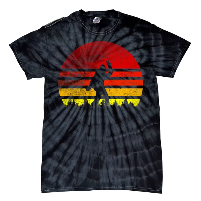 Vintage Retro Bigfoot Believe Tie-Dye T-Shirt