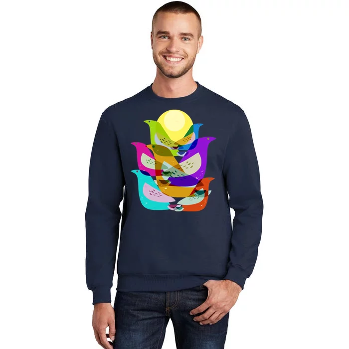 Vintage Retro Birds Sweatshirt