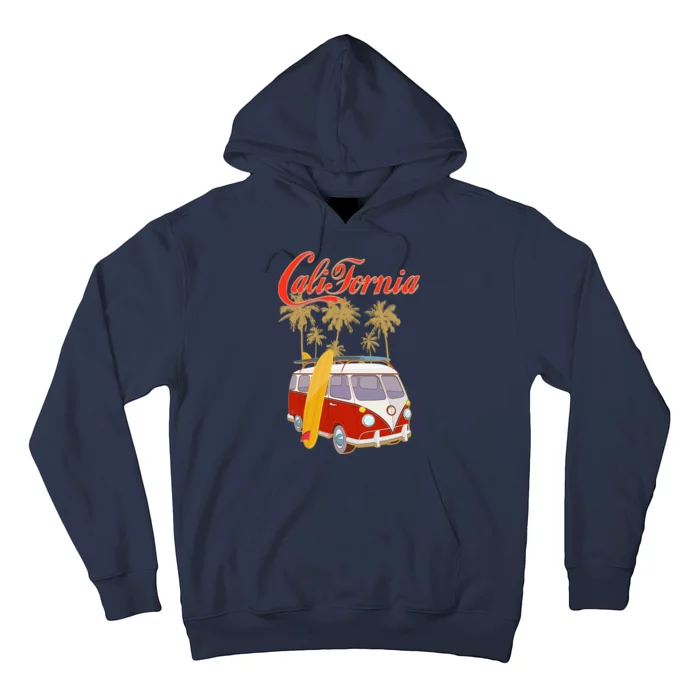 Vintage Retro California Surf Van Hoodie