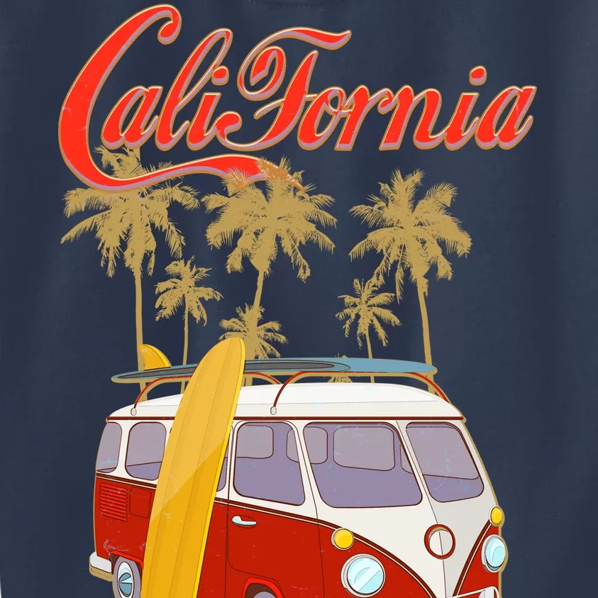 Vintage Retro California Surf Van Kids Sweatshirt