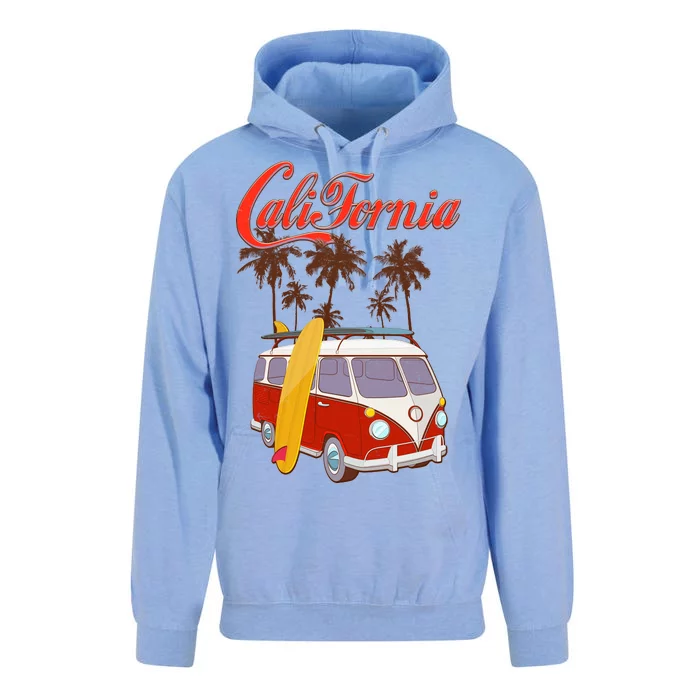 Vintage Retro California Surf Van Unisex Surf Hoodie