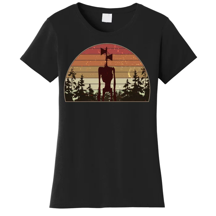 Vintage Retro Creepy Siren Head Women's T-Shirt