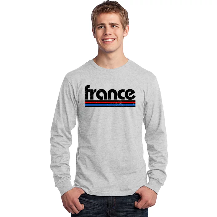 Vintage Retro France Logo Long Sleeve Shirt