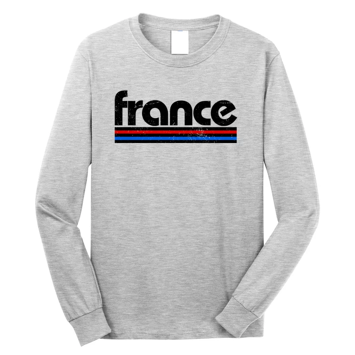 Vintage Retro France Logo Long Sleeve Shirt