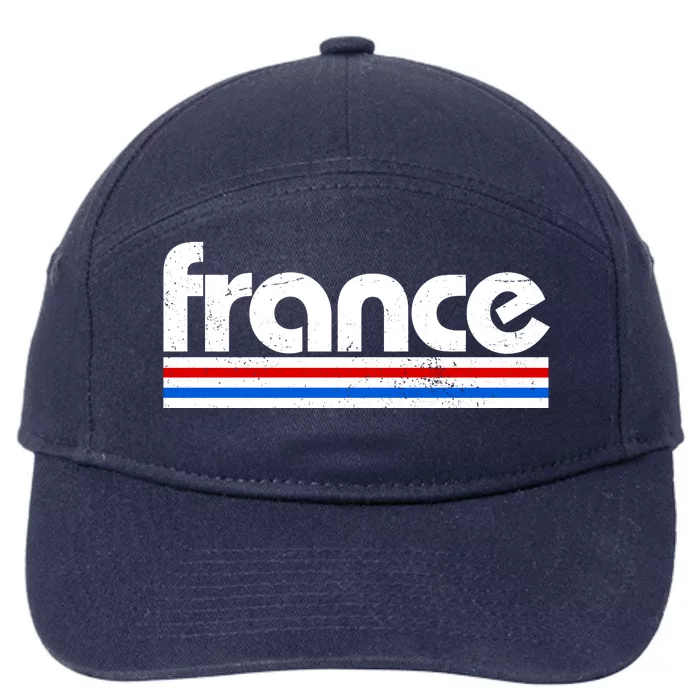 Vintage Retro France Logo 7-Panel Snapback Hat