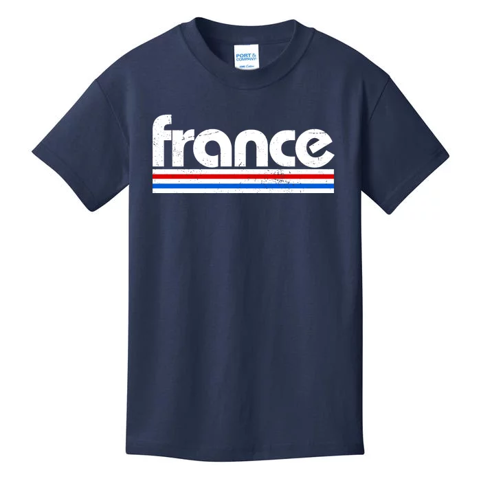 Vintage Retro France Logo Kids T-Shirt