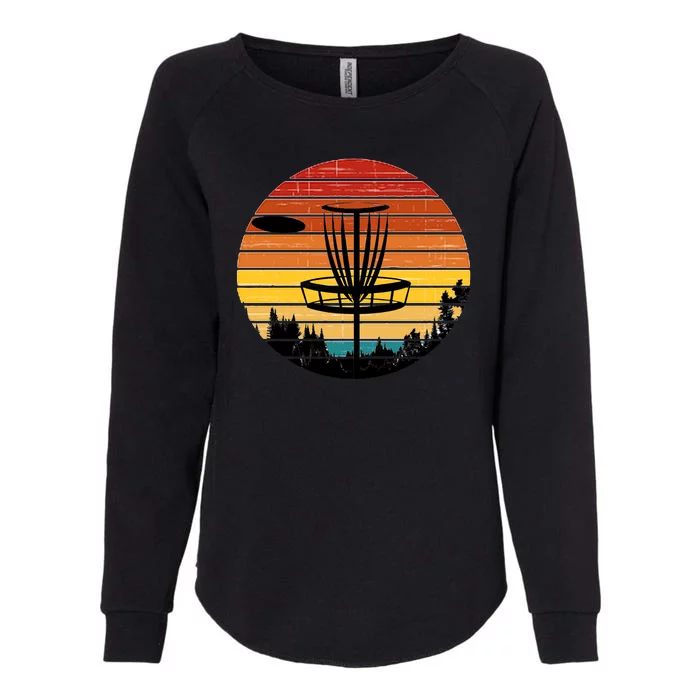 Vintage retro Frisbee Golf Womens California Wash Sweatshirt