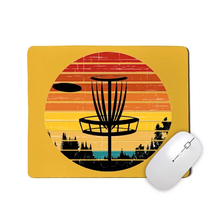 Vintage retro Frisbee Golf Mousepad