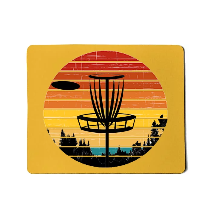 Vintage retro Frisbee Golf Mousepad