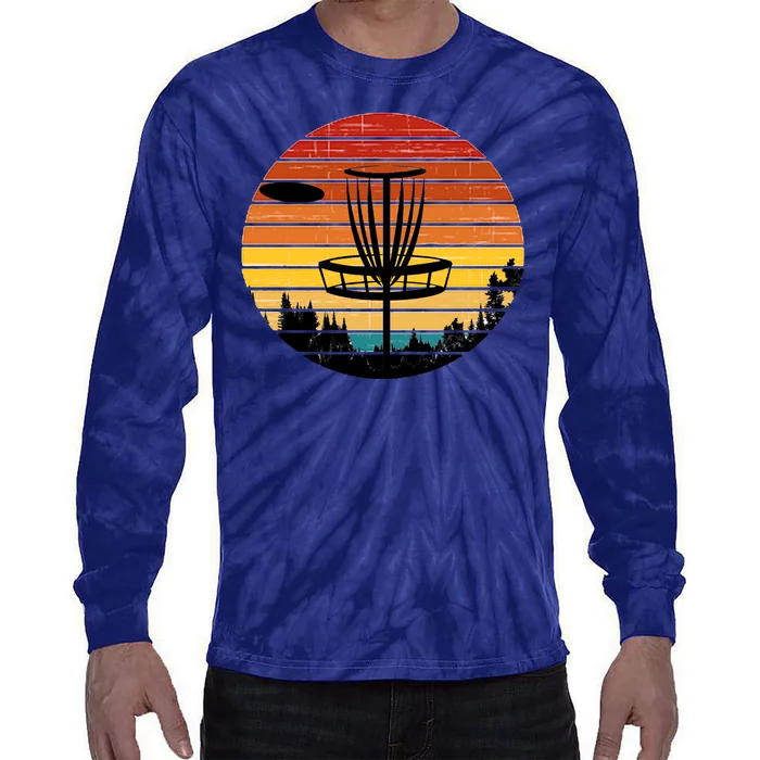 Vintage retro Frisbee Golf Tie-Dye Long Sleeve Shirt