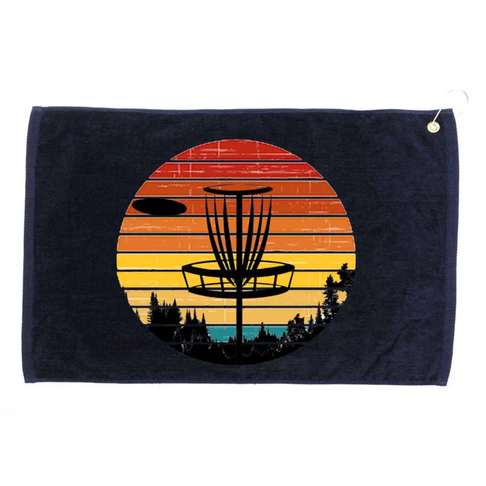 Vintage retro Frisbee Golf Grommeted Golf Towel