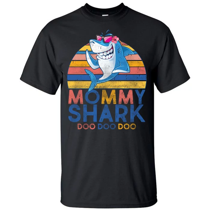 Vintage Retro Mommy Shark Doo Tall T-Shirt