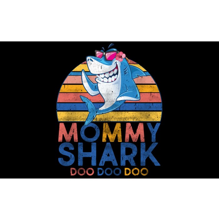 Vintage Retro Mommy Shark Doo Bumper Sticker