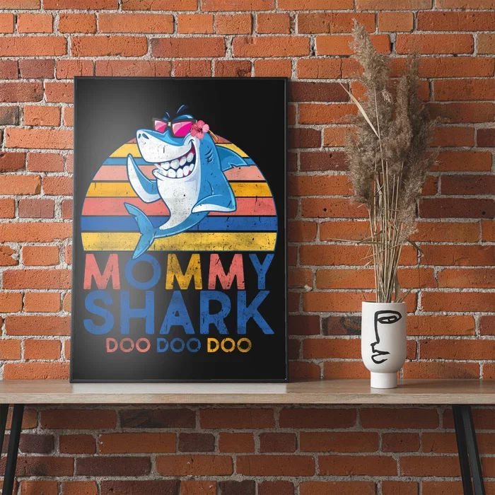 Vintage Retro Mommy Shark Doo Poster