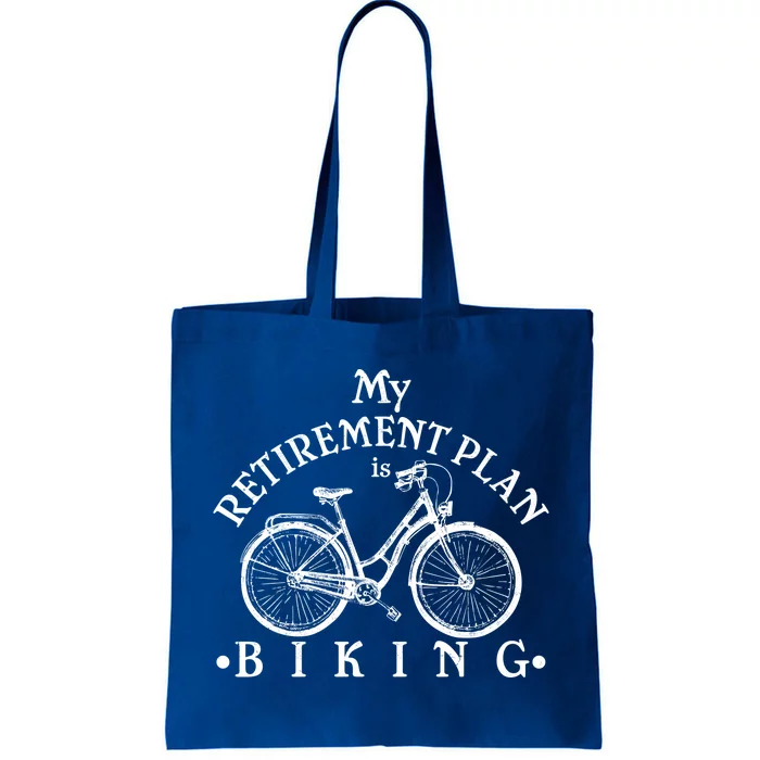 Vintage Retro My Retirement Plan Biking Tote Bag