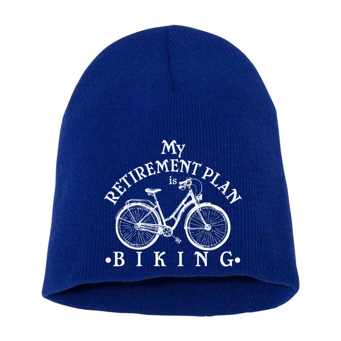 Vintage Retro My Retirement Plan Biking Short Acrylic Beanie