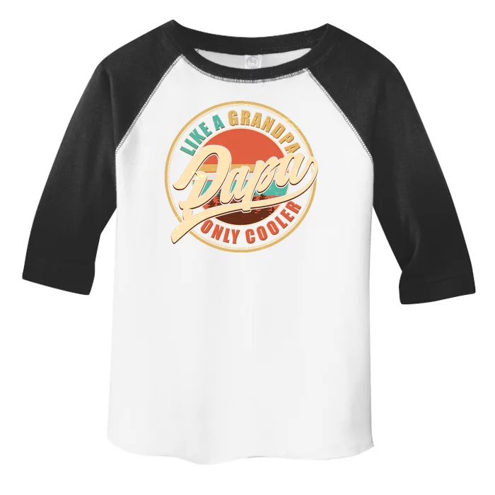 Vintage Retro Papa Like A Grandpa Only Cooler Toddler Fine Jersey T-Shirt