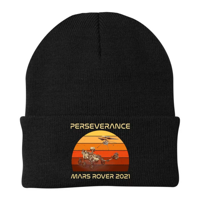 Vintage Retro Perseverance Mars Rover 2021 Knit Cap Winter Beanie