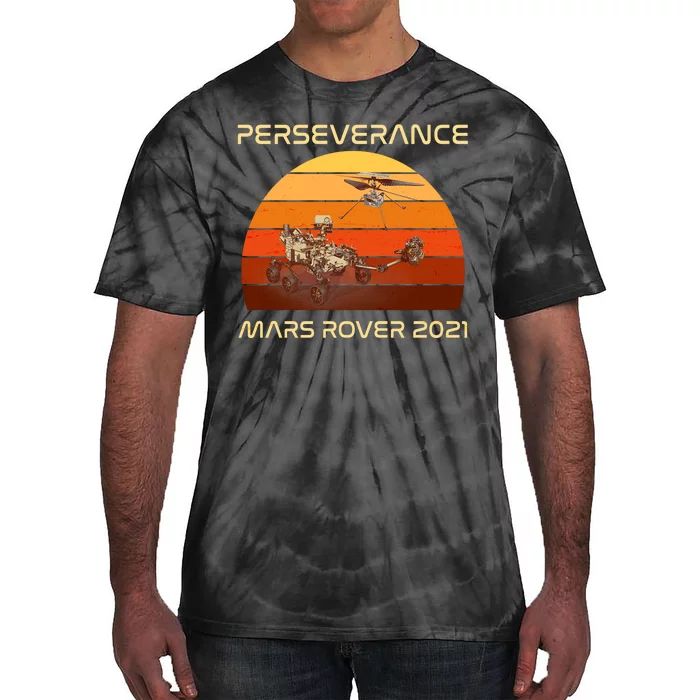 Vintage Retro Perseverance Mars Rover 2021 Tie-Dye T-Shirt