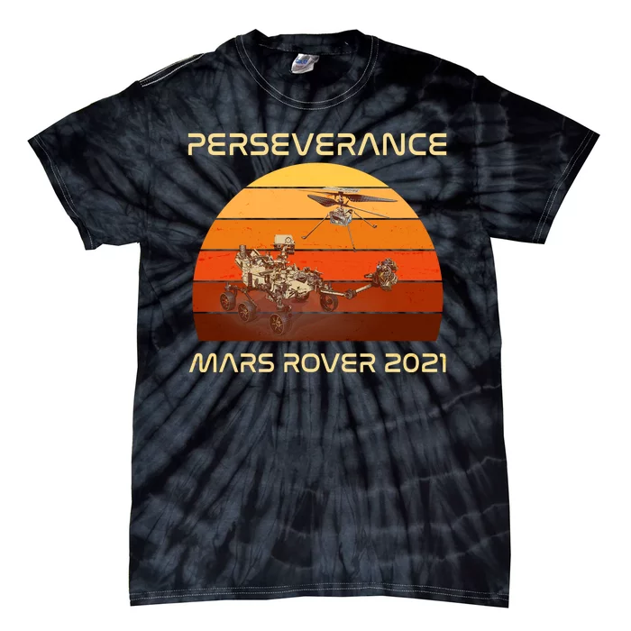 Vintage Retro Perseverance Mars Rover 2021 Tie-Dye T-Shirt