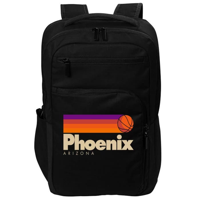 Vintage Retro Phoenix Arizona Basketball Logo Impact Tech Backpack