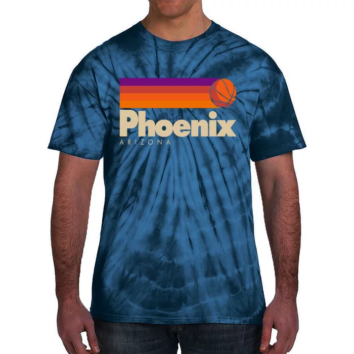 Vintage Retro Phoenix Arizona Basketball Logo Tie-Dye T-Shirt