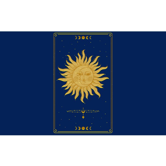 Vintage Retro Sun and Moon Tarot Card Bumper Sticker