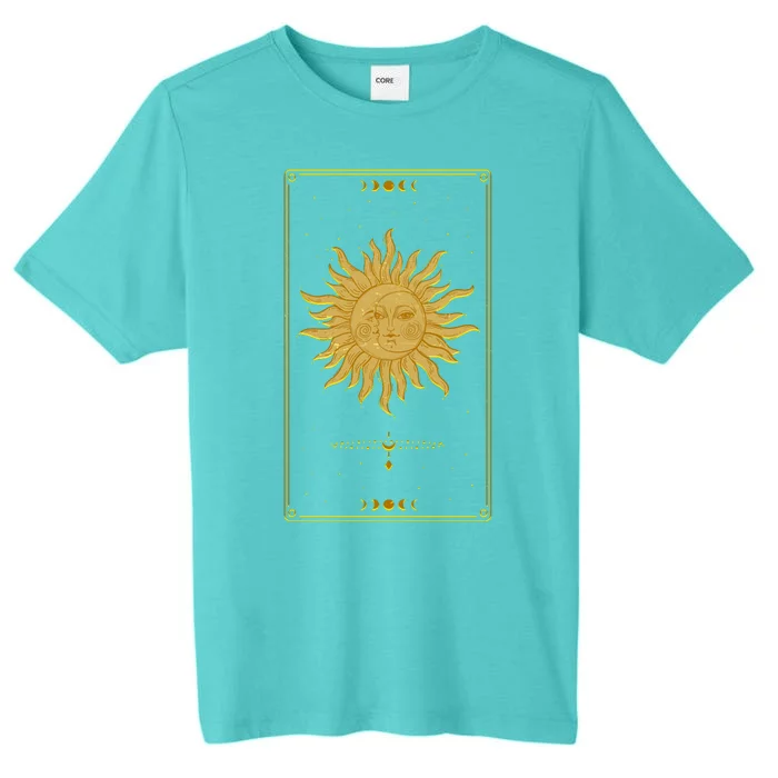 Vintage Retro Sun and Moon Tarot Card ChromaSoft Performance T-Shirt