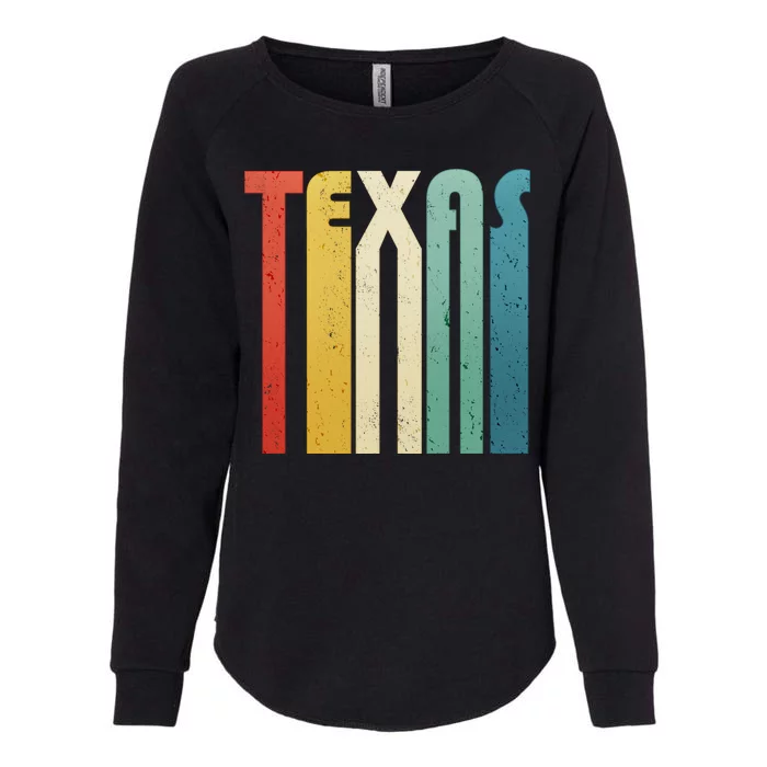 Vintage Retro Texas Womens California Wash Sweatshirt