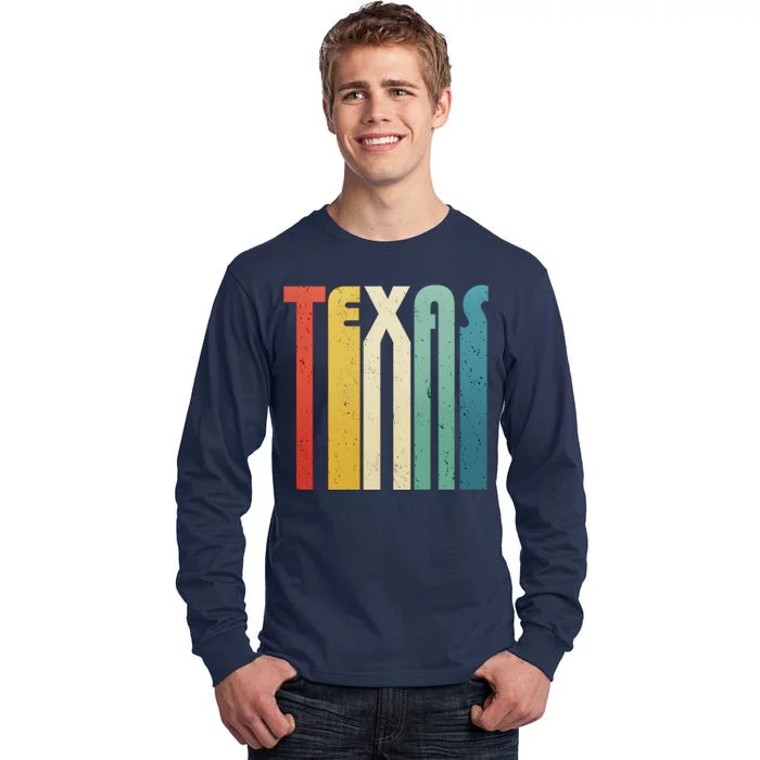 Vintage Retro Texas Tall Long Sleeve T-Shirt