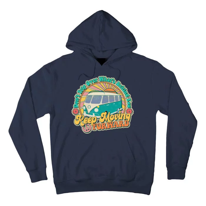 Vintage Retro VW Bus Keep Moving Forward Sunshine Tall Hoodie