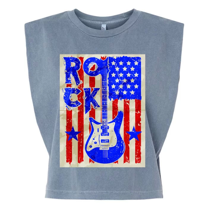 Vintage Rock Electric Guitar USA Garment-Dyed Women's Muscle Tee