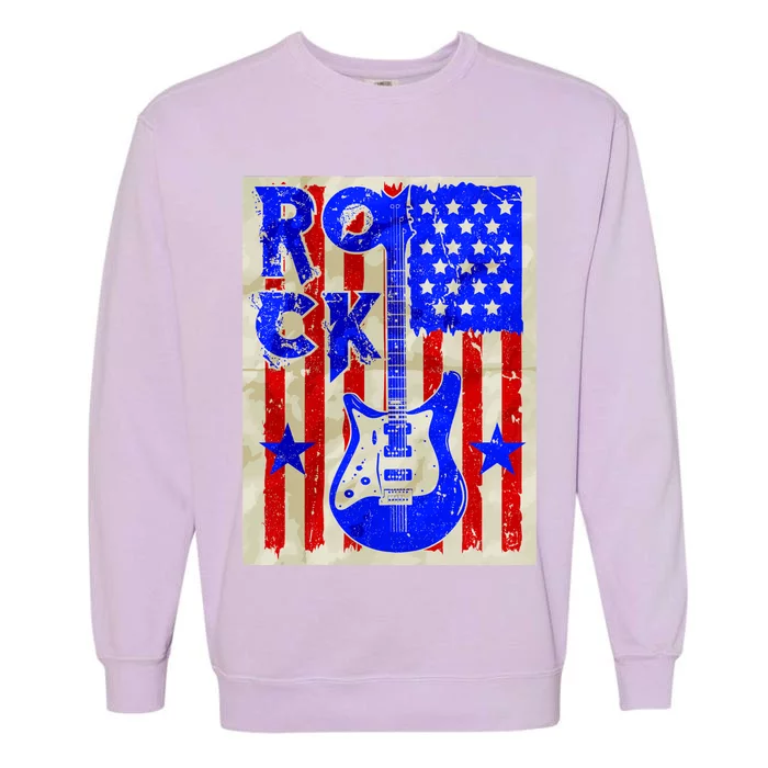 Vintage Rock Electric Guitar USA Garment-Dyed Sweatshirt