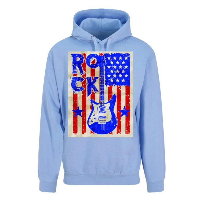 Vintage Rock Electric Guitar USA Unisex Surf Hoodie