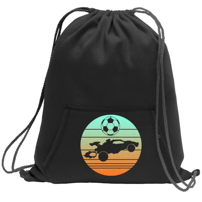 Vintage Rocket RC Soccer Car League Gamer Sweatshirt Cinch Pack Bag