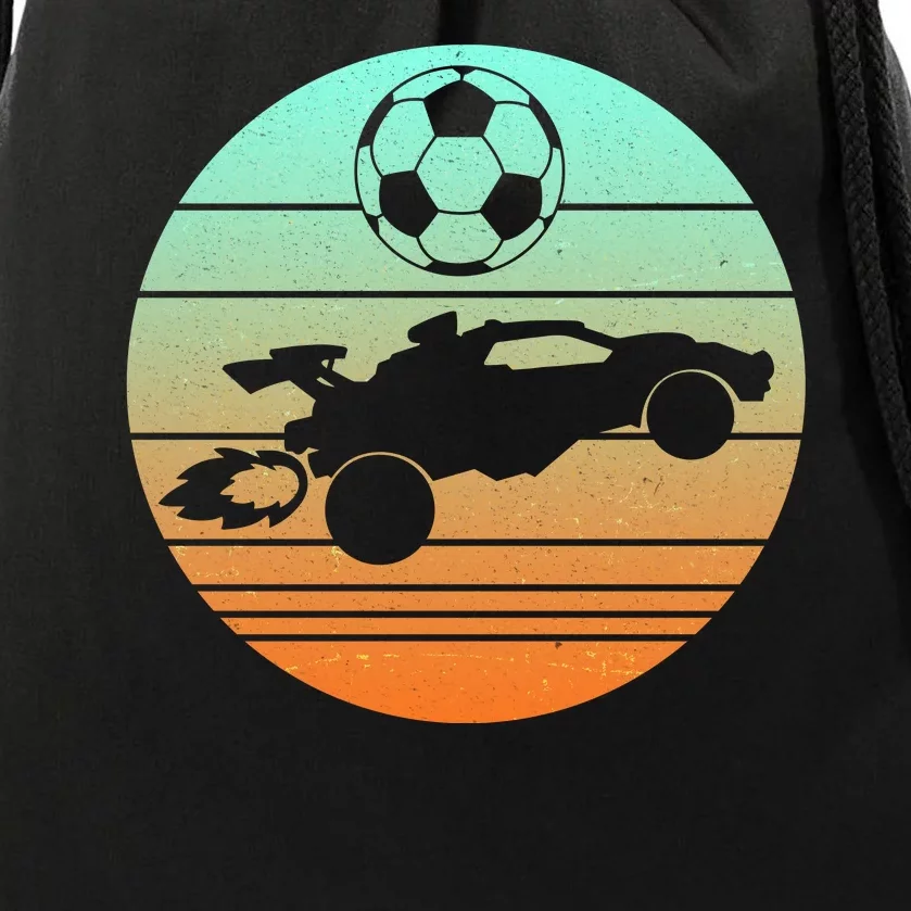 Vintage Rocket RC Soccer Car League Gamer Drawstring Bag