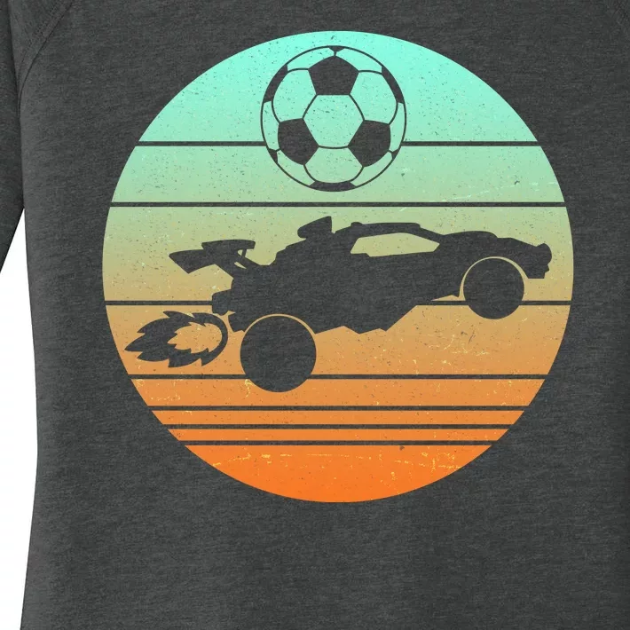 Vintage Rocket RC Soccer Car League Gamer Women’s Perfect Tri Tunic Long Sleeve Shirt