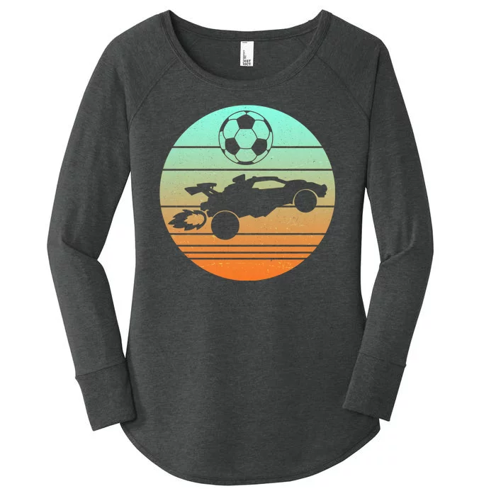 Vintage Rocket RC Soccer Car League Gamer Women’s Perfect Tri Tunic Long Sleeve Shirt
