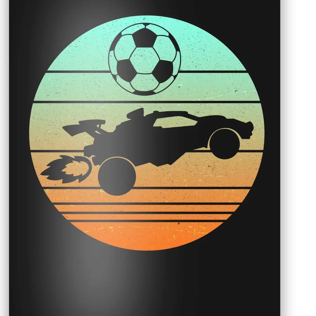 Vintage Rocket RC Soccer Car League Gamer Poster