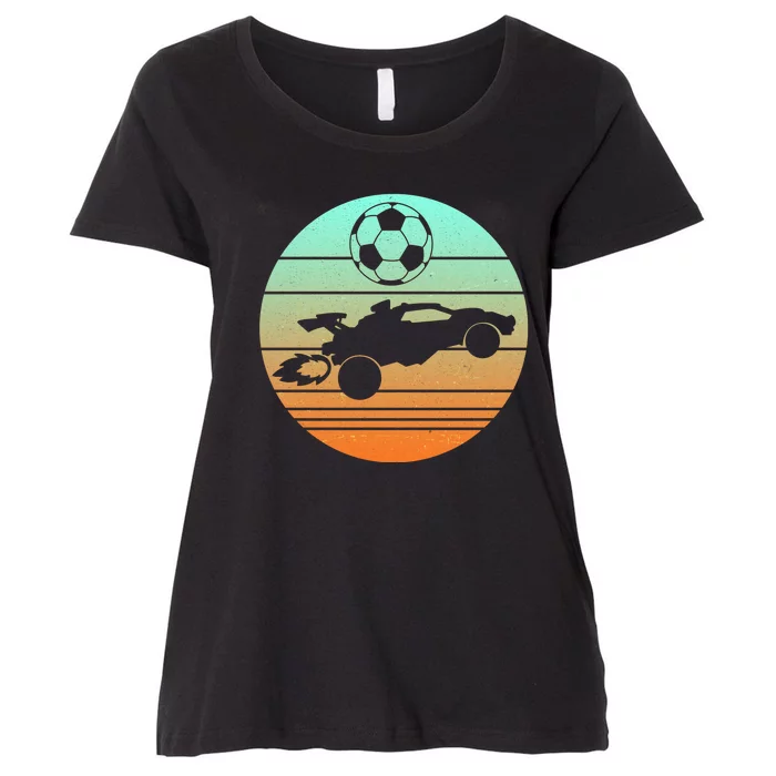 Vintage Rocket RC Soccer Car League Gamer Women's Plus Size T-Shirt