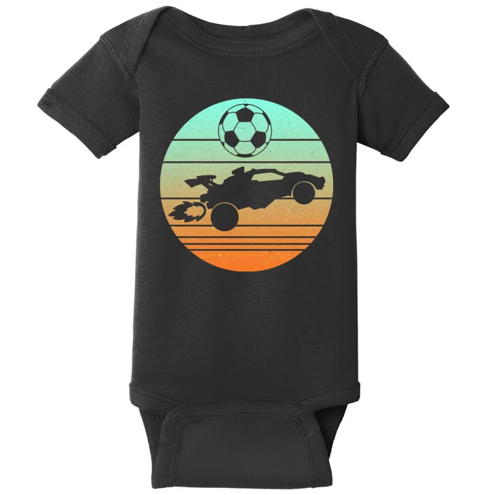Vintage Rocket RC Soccer Car League Gamer Baby Bodysuit