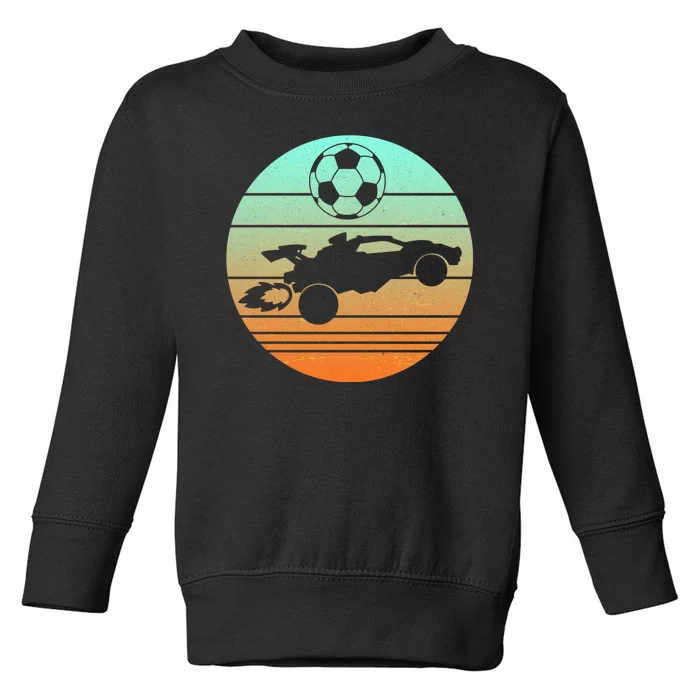 Vintage Rocket RC Soccer Car League Gamer Toddler Sweatshirt