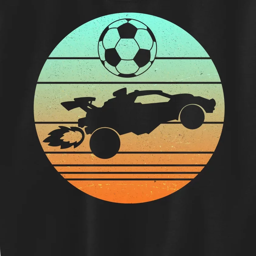 Vintage Rocket RC Soccer Car League Gamer Kids Sweatshirt