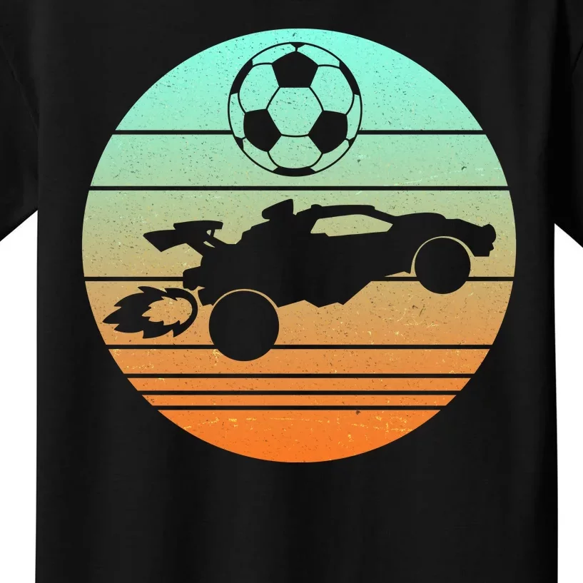 Vintage Rocket RC Soccer Car League Gamer Kids T-Shirt