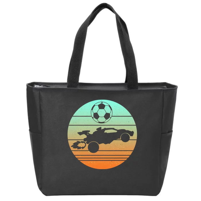 Vintage Rocket RC Soccer Car League Gamer Zip Tote Bag