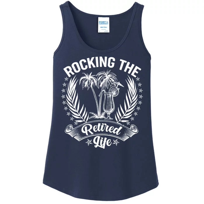 Vintage Rocking The Retired Life Ladies Essential Tank