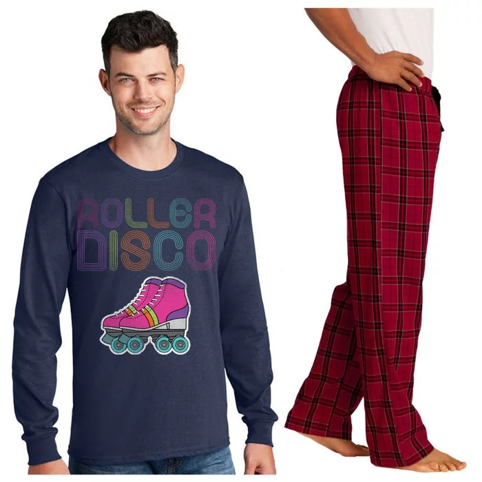 Vintage Roller Disco Skater Long Sleeve Pajama Set